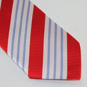 Extra Long Lanae Joy Silk Tie - Exclusive Private Label -  Red White Blue